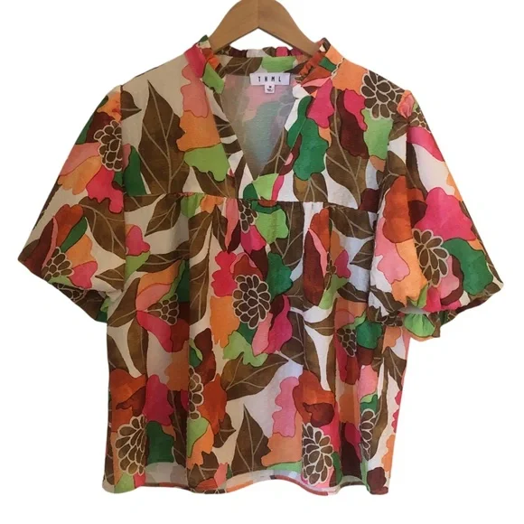 THML Floral Blouse - Multicolor NWOT - Picture 5 of 7